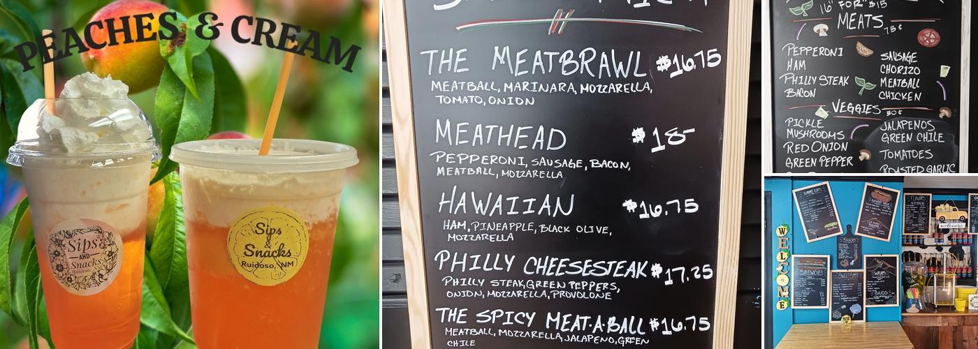 Sips and Snacks Menu