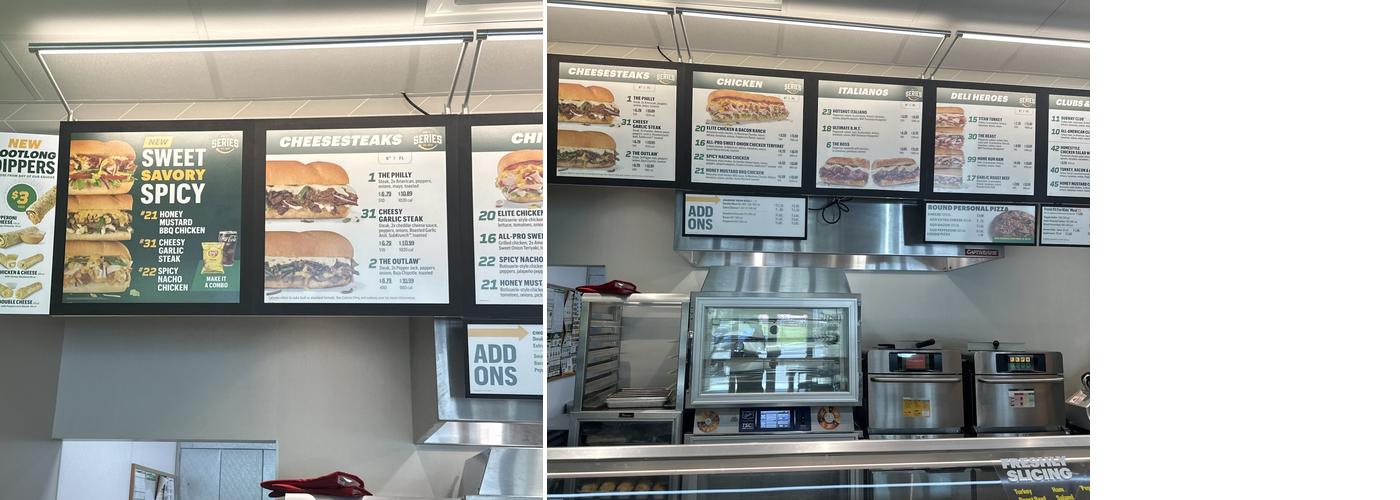 Subway Menu