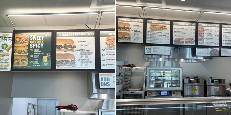 Subway Menu