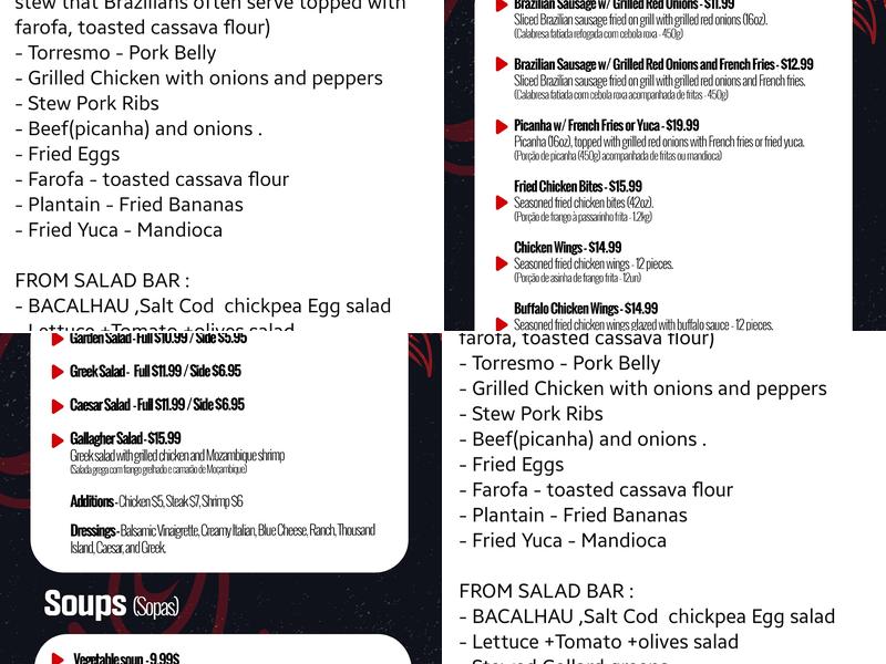 Imperial Picanha Menu