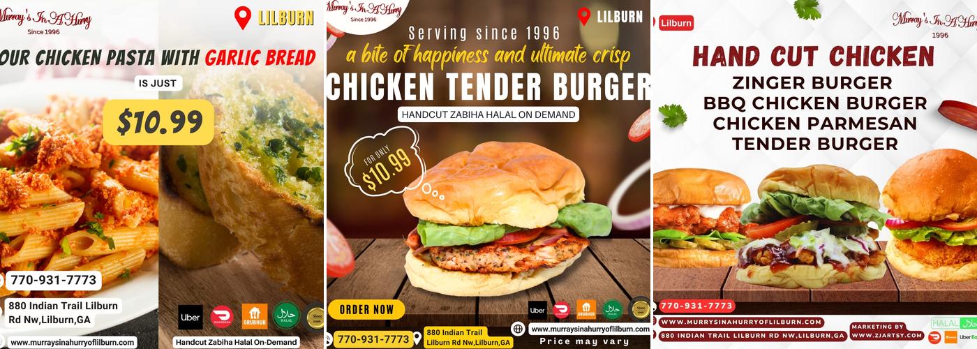 Murray's In A Hurry Menu