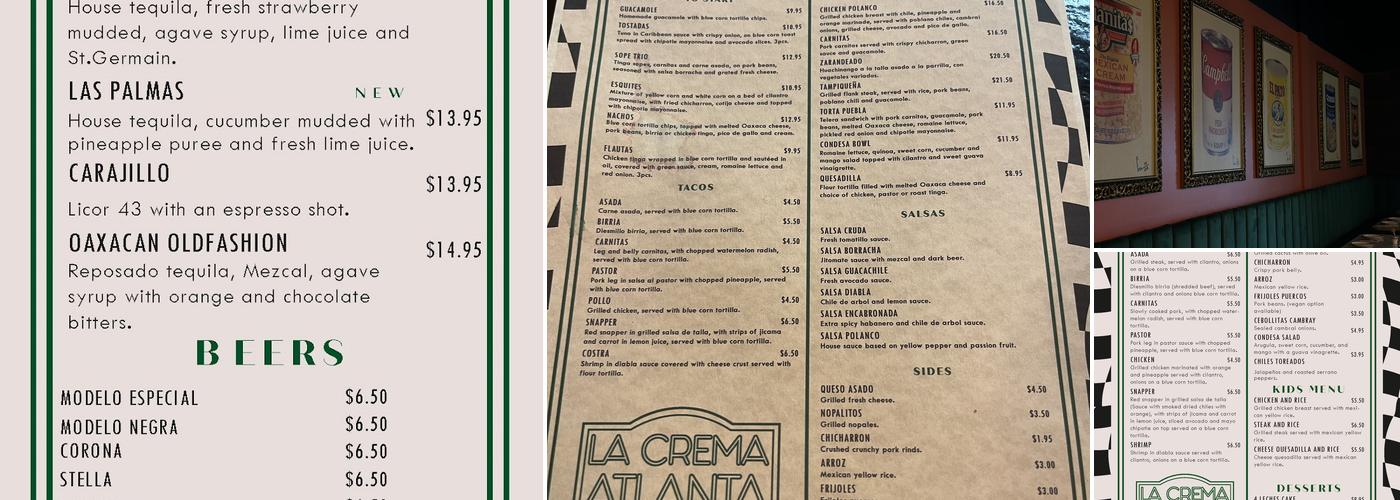 Polanco Taqueria Menu