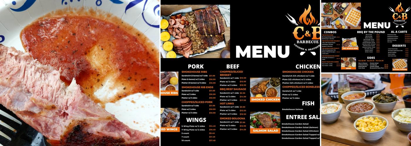 C&B Barbecue Menu