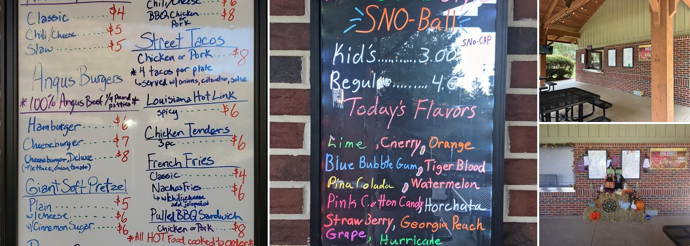 Linear Park Cafe Menu