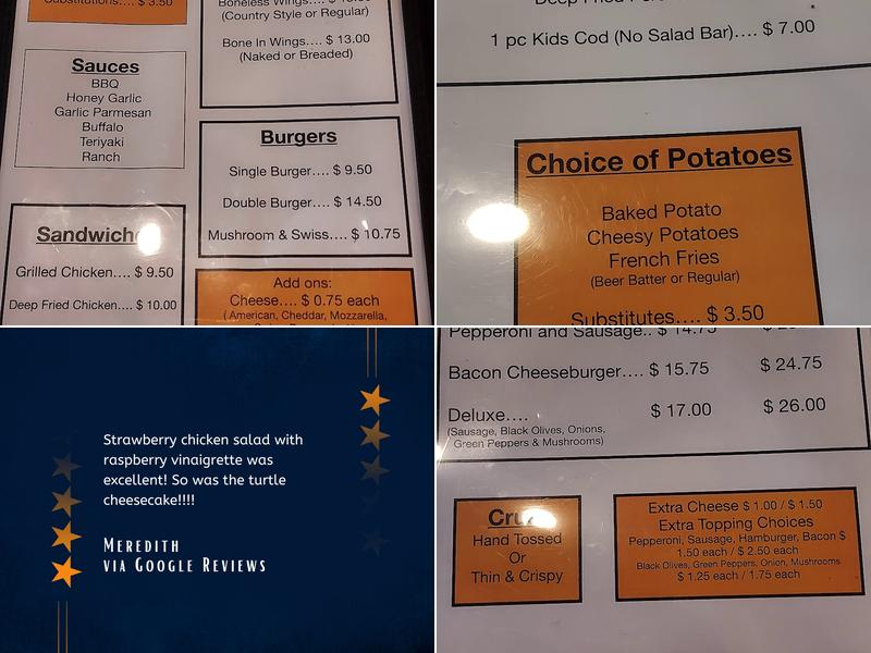 Riverside Bar & Grill Menu