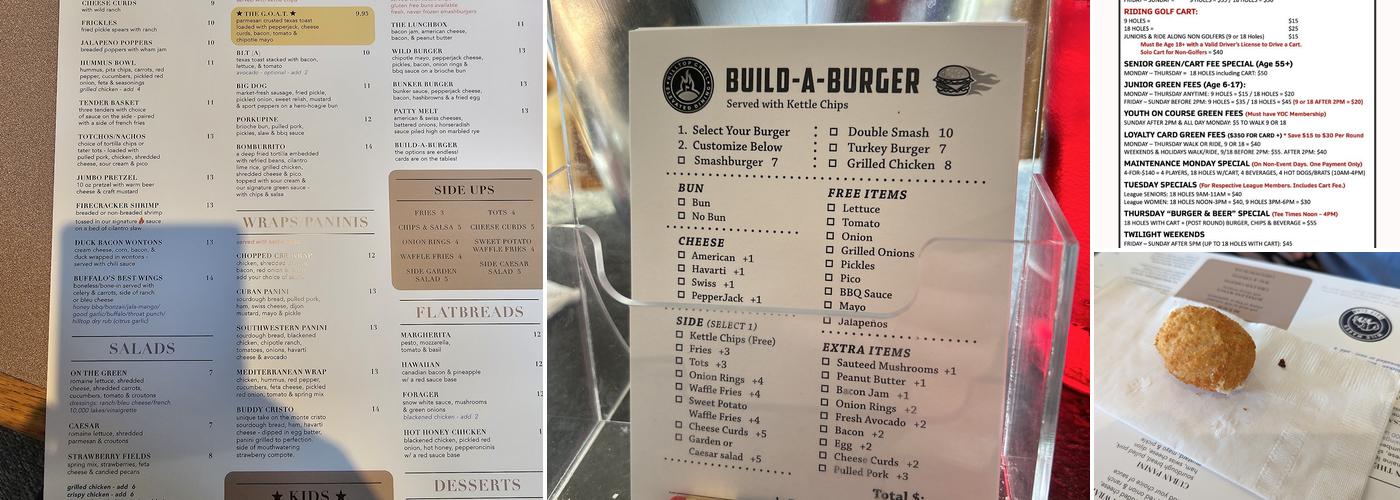 Wild Marsh Grill Menu