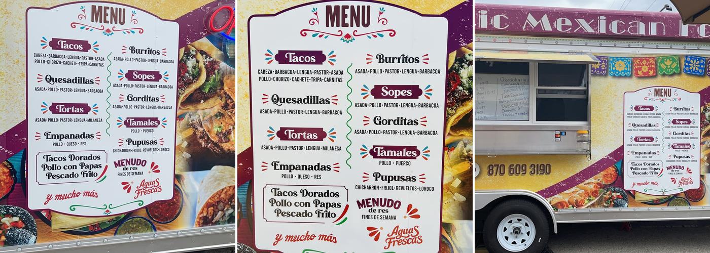 El Sazón de mi Jacal Menu