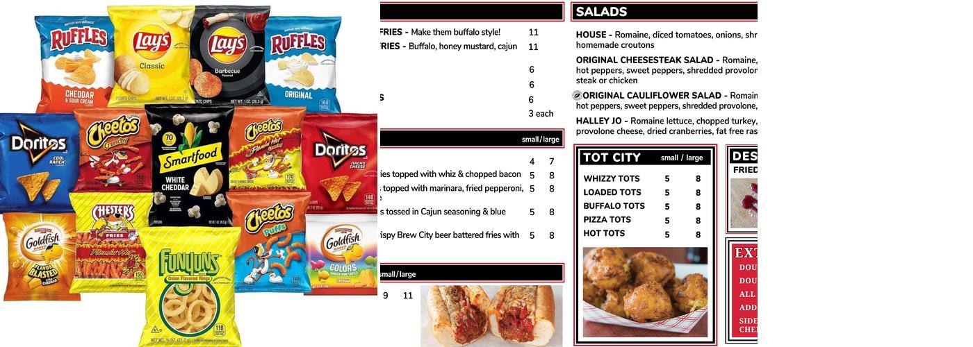 The Original Steaks and Hoagies - Cleveland Menu