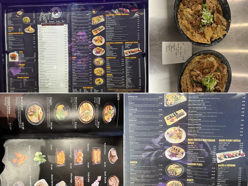 Arita Ramen & Sushi Menu