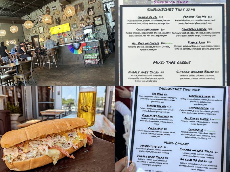 JamBox Sandwich Shop Menu