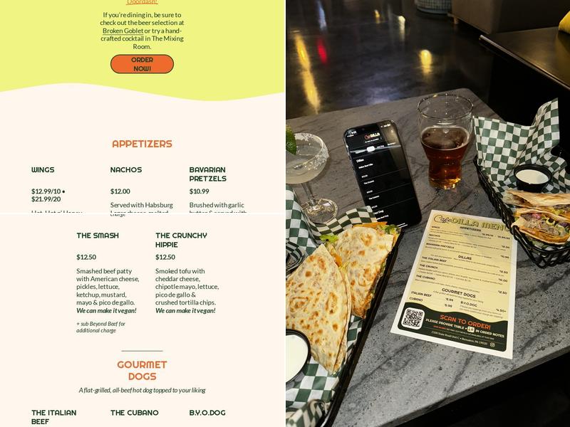 Cafe Dilla Menu