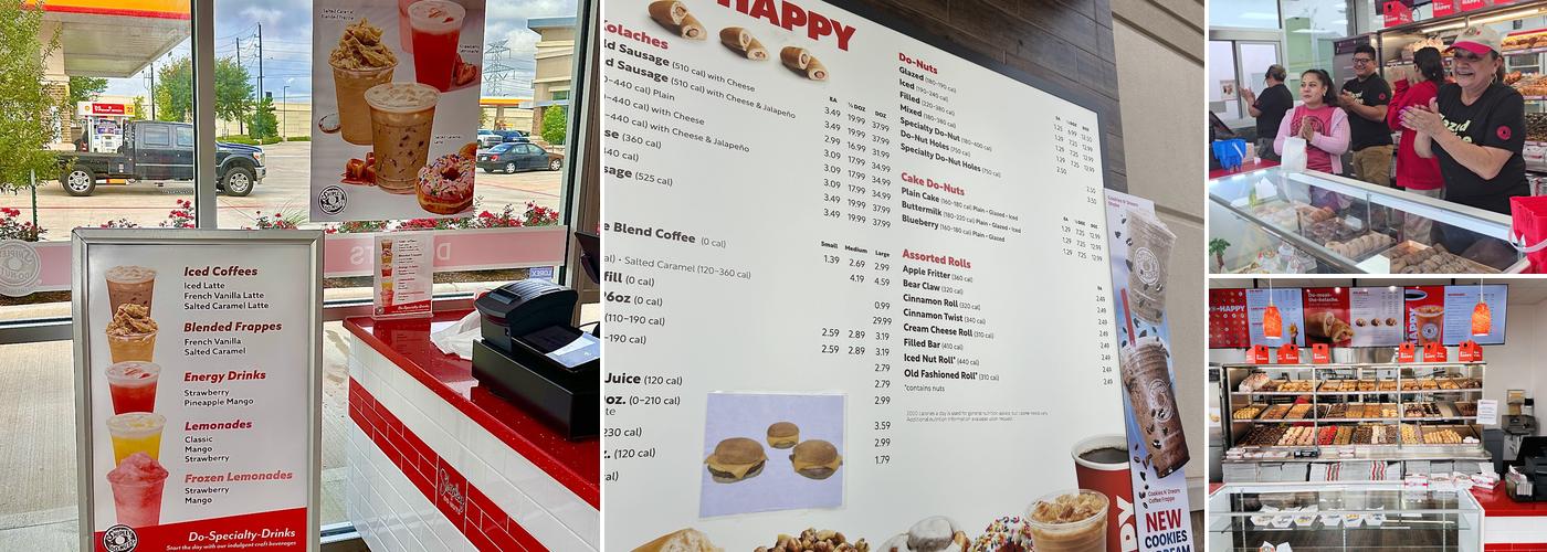 Shipley Do-Nuts Menu