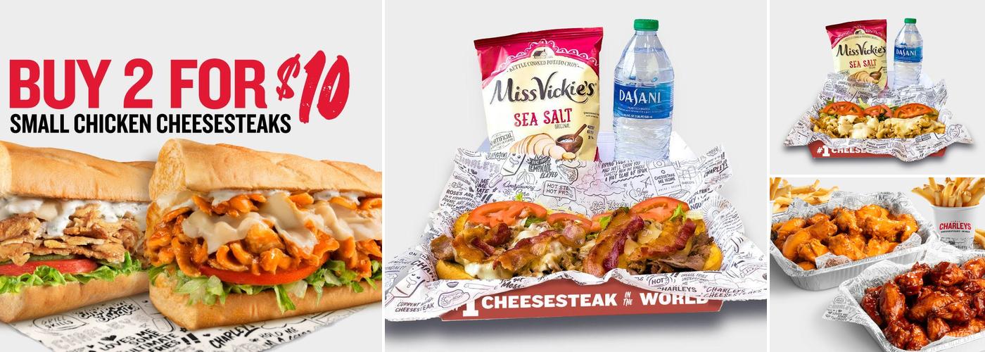 Charleys Cheesesteaks and Wings Menu