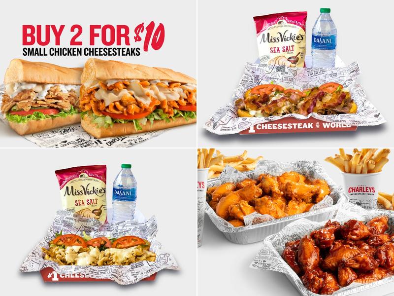 Charleys Cheesesteaks and Wings Menu