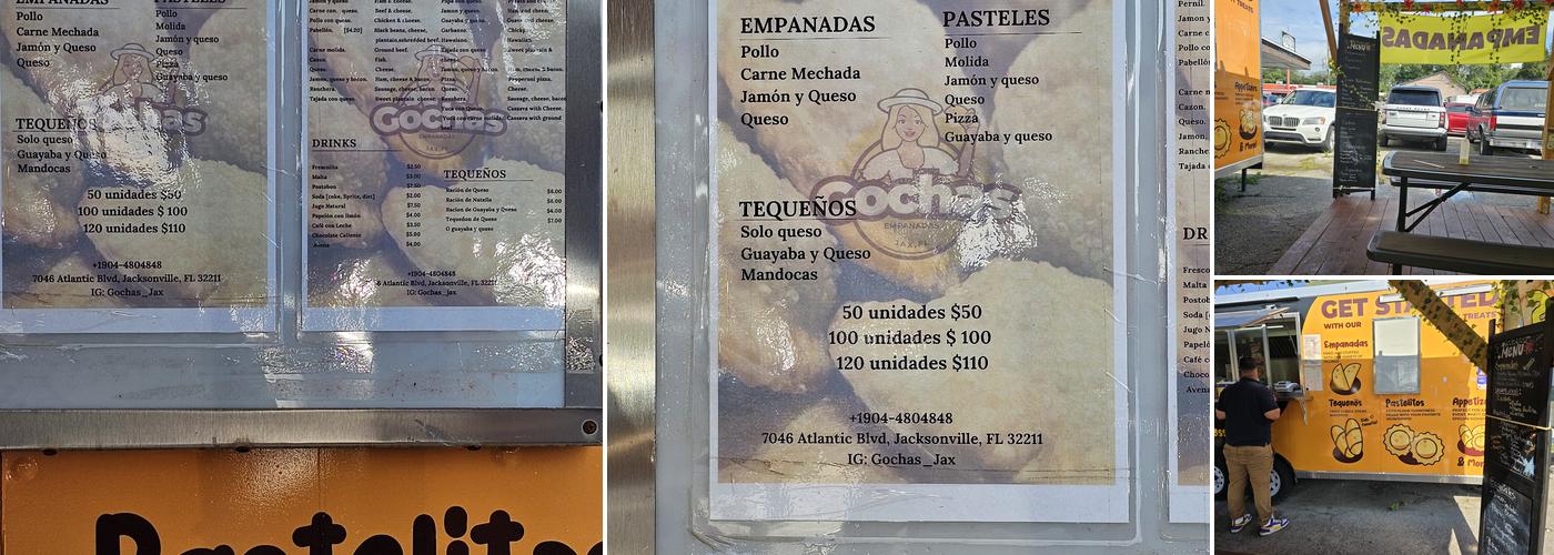 Gochas Empanadas Menu