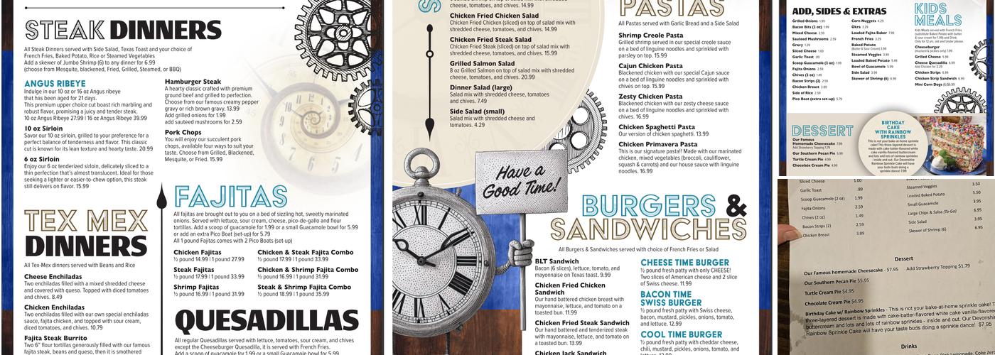 Good Times Grill Menu