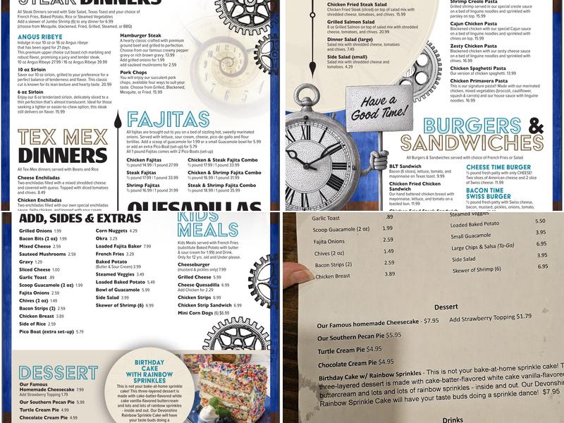 Good Times Grill Menu