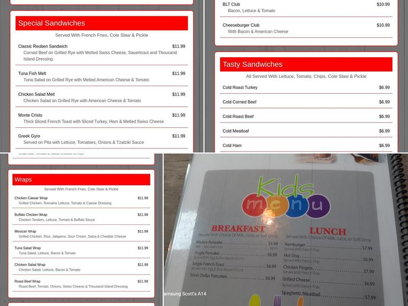 Trindle Family Restaurant Menu