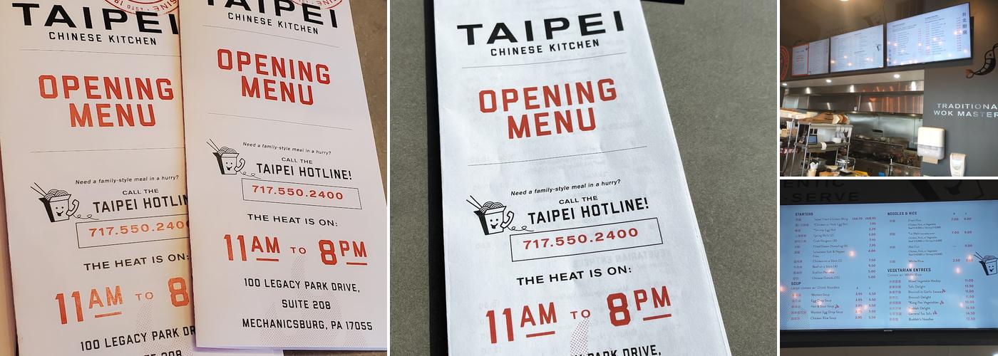 Taipei Chinese Kitchen Menu