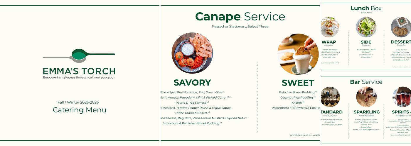 Emma's Torch Menu