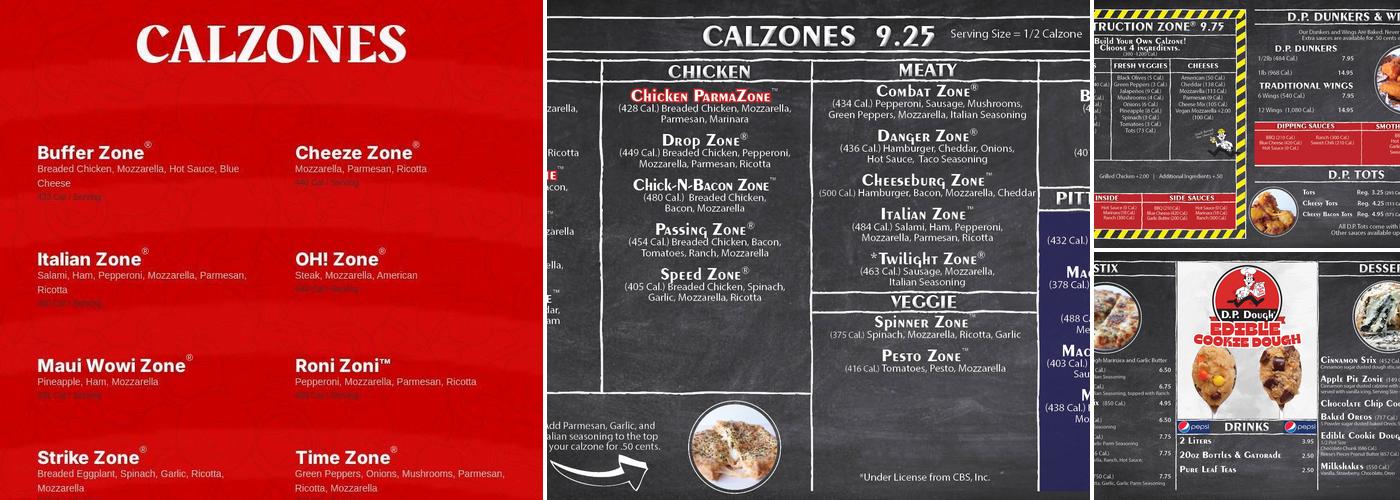 D.P. Dough Menu