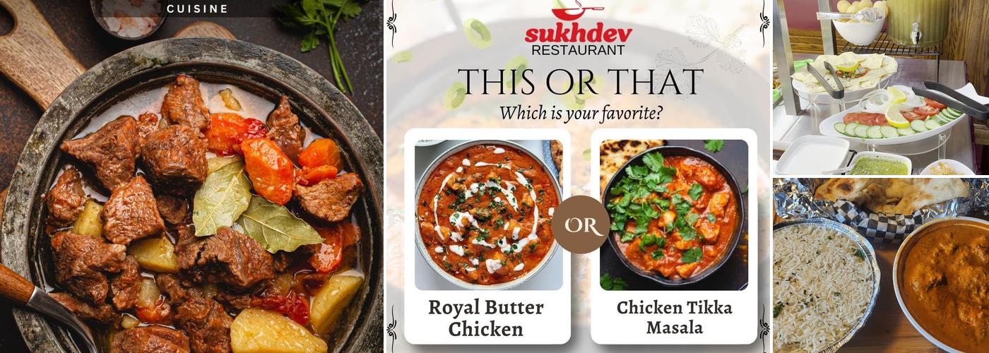 Sukhdev Restaurant Timmins Menu