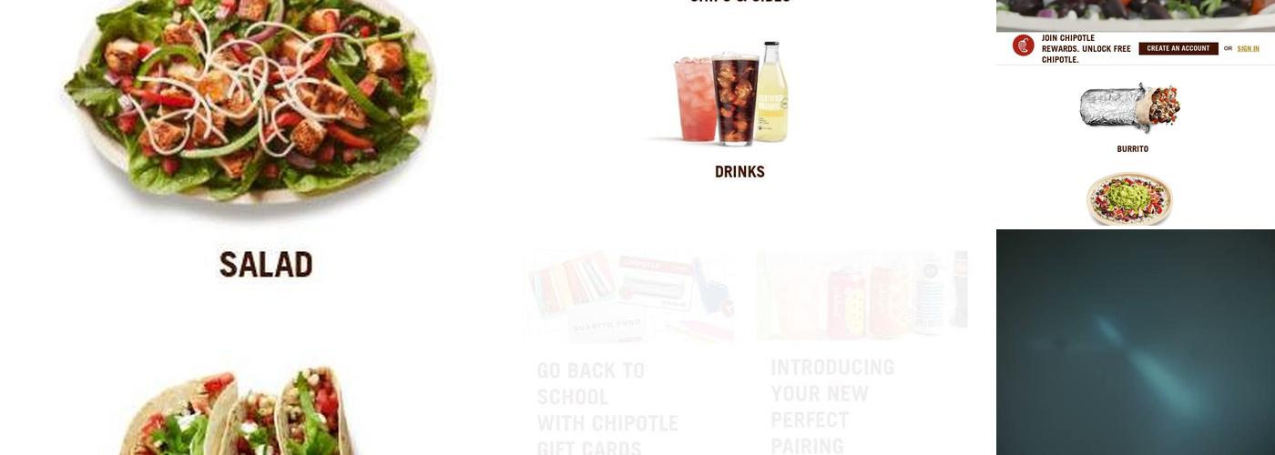 Chipotle Mexican Grill Menu