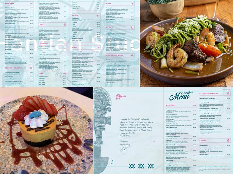 5 Esquinas Menu