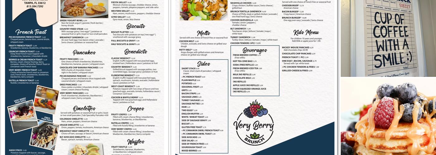 Very Berry Brunch Menu