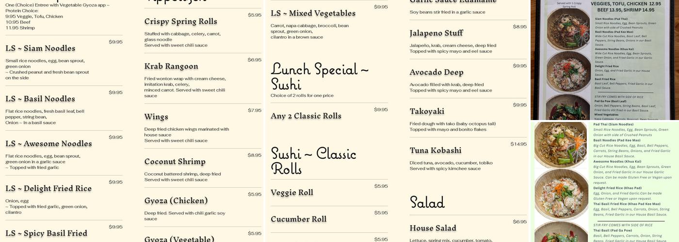 Sushi Delight & Bowl Menu