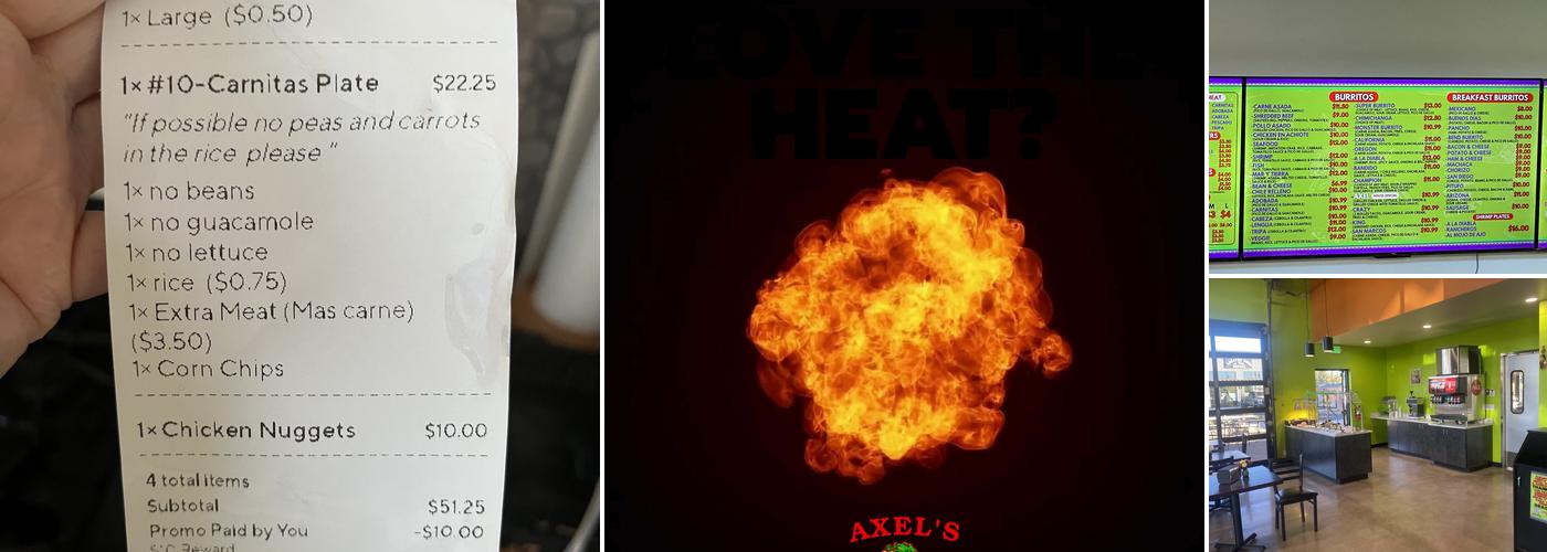 Axel's Taco Shop (Bend) Menu