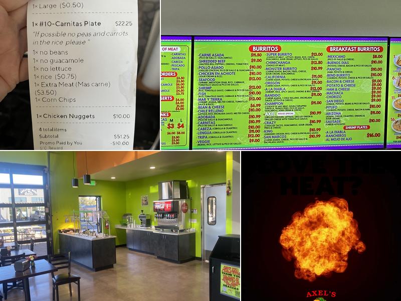 Axel's Taco Shop (Bend) Menu