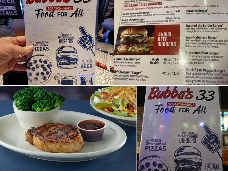 Bubba's 33 Menu