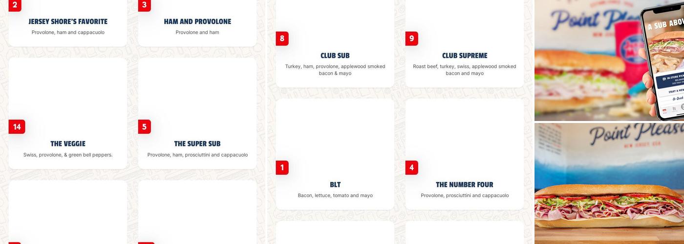 Jersey Mike's Subs Menu