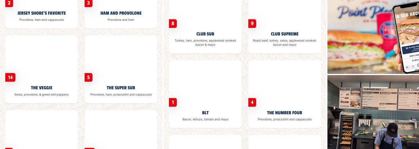 Jersey Mike's Subs Menu