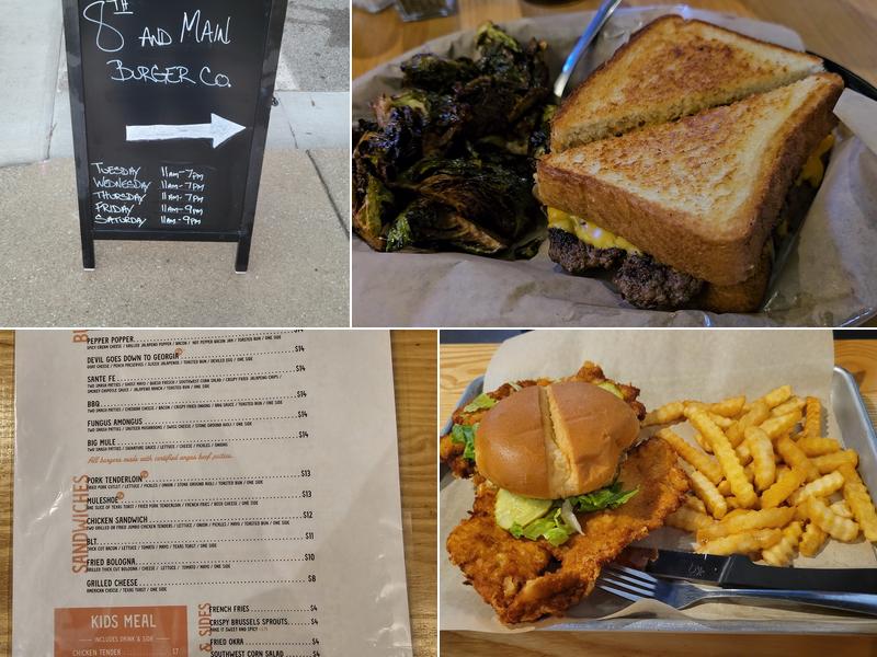 Eighth & Main Burger Co. Menu