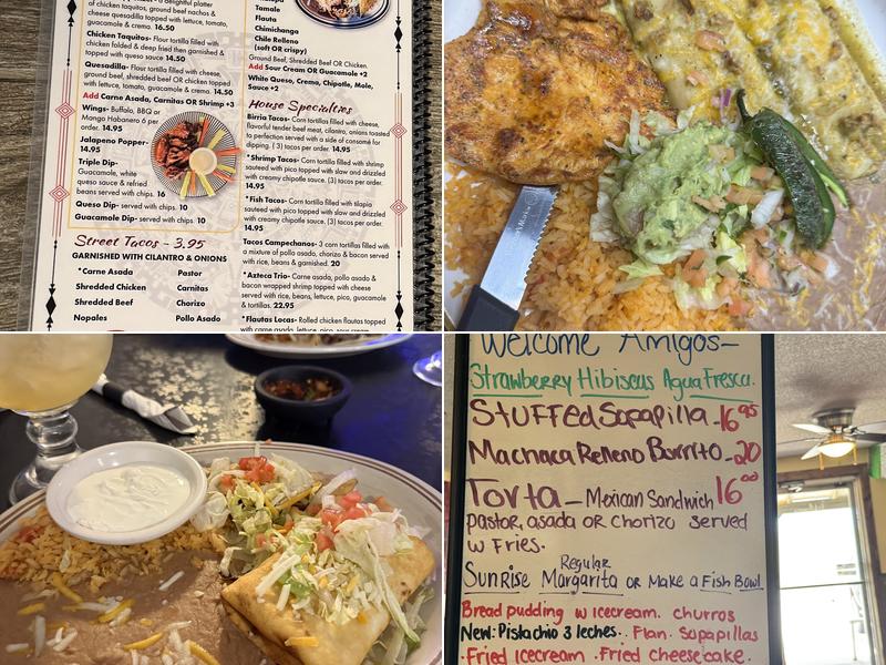 Imperio Azteca Menu