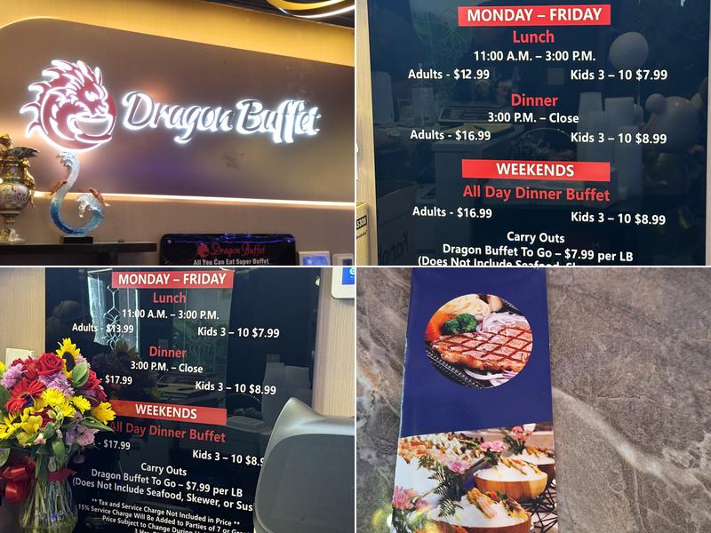 Dragon Buffet Menu