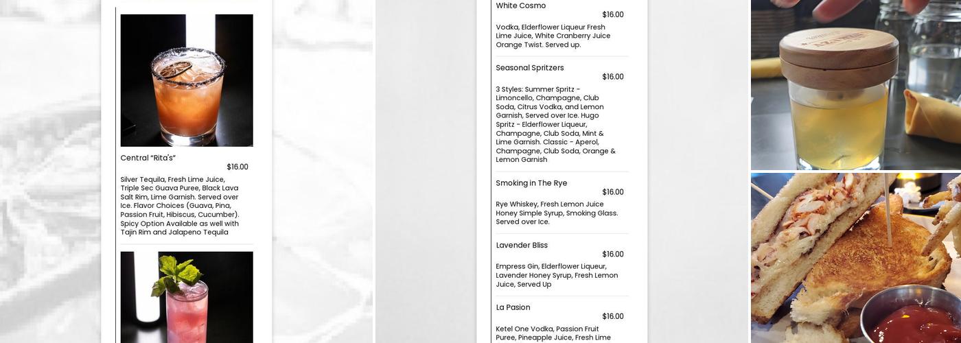 Urban Central Menu