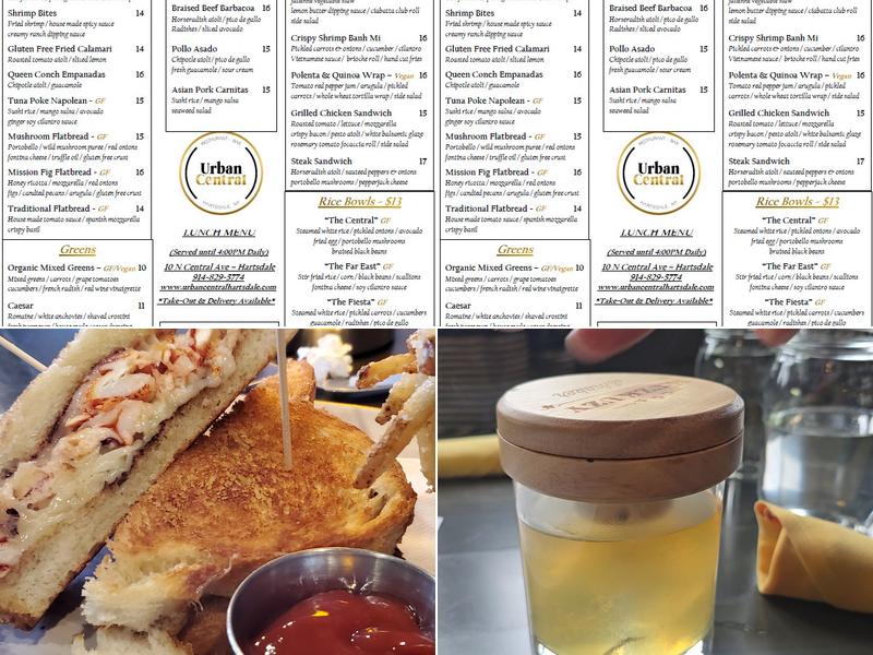 Urban Central Menu