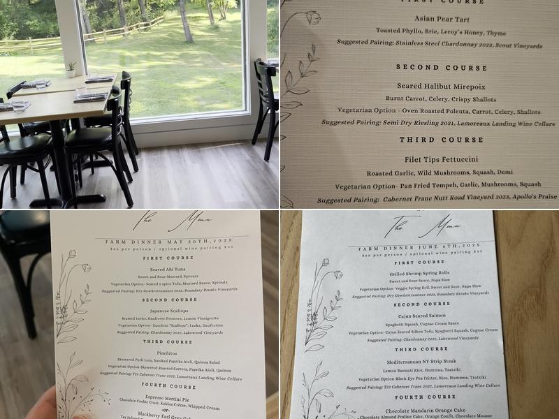 Dean Lane Dining Menu
