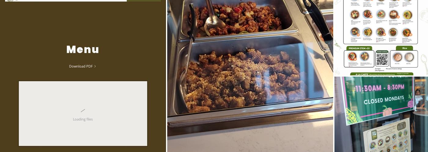 Phaya Thai Express Menu