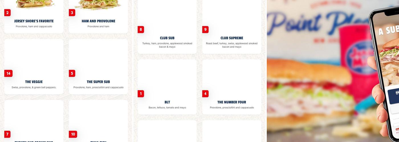 Jersey Mike's Subs Menu