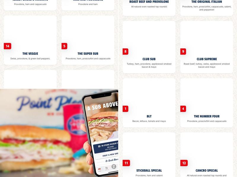 Jersey Mike's Subs Menu