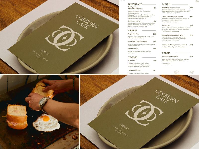 Colburn Cafe Menu