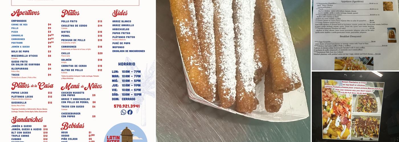 Latin Bites Menu