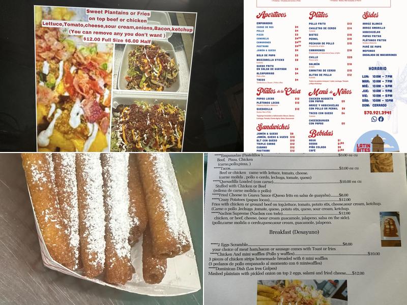 Latin Bites Menu