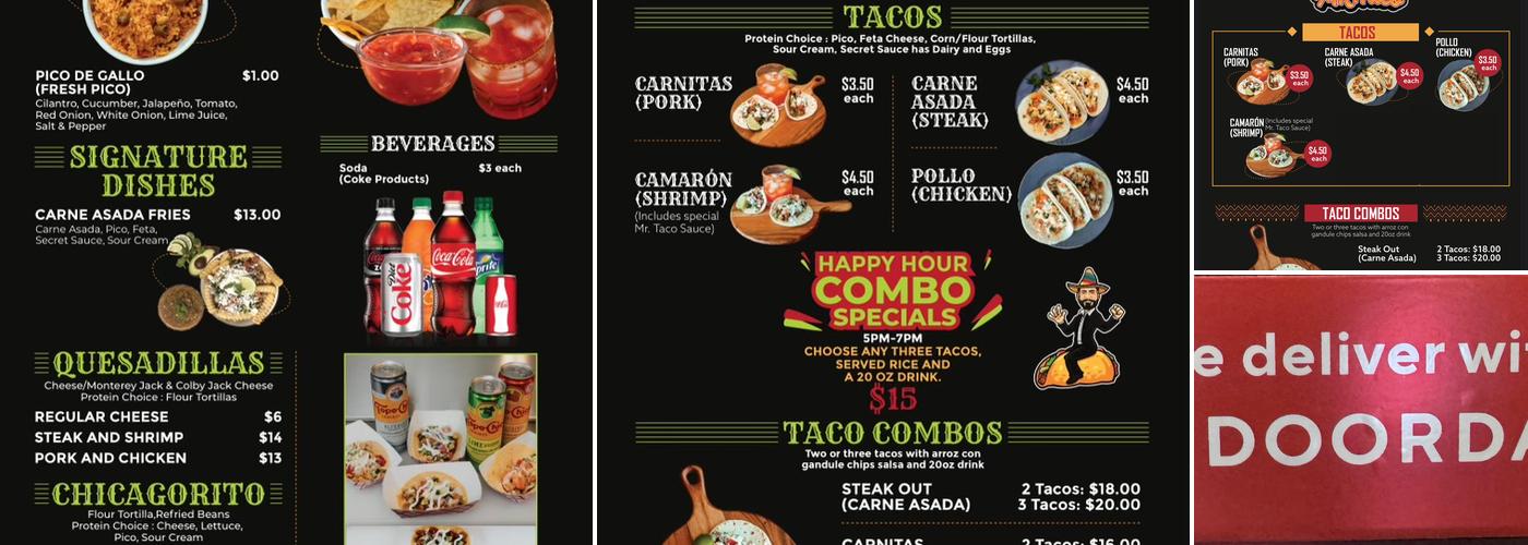 MR.TACO Menu