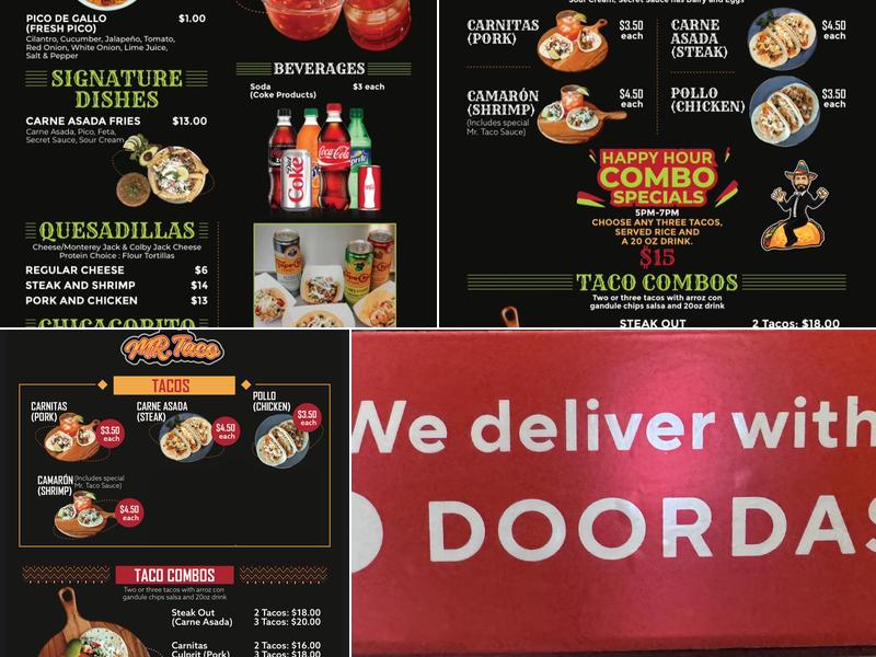MR.TACO Menu