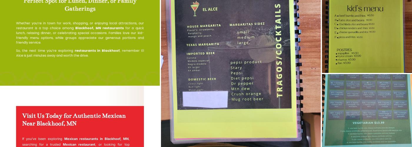 El Alce Menu